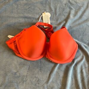 Freya Signature Moulded Spacer Bra - Hot Coral - 38 DD